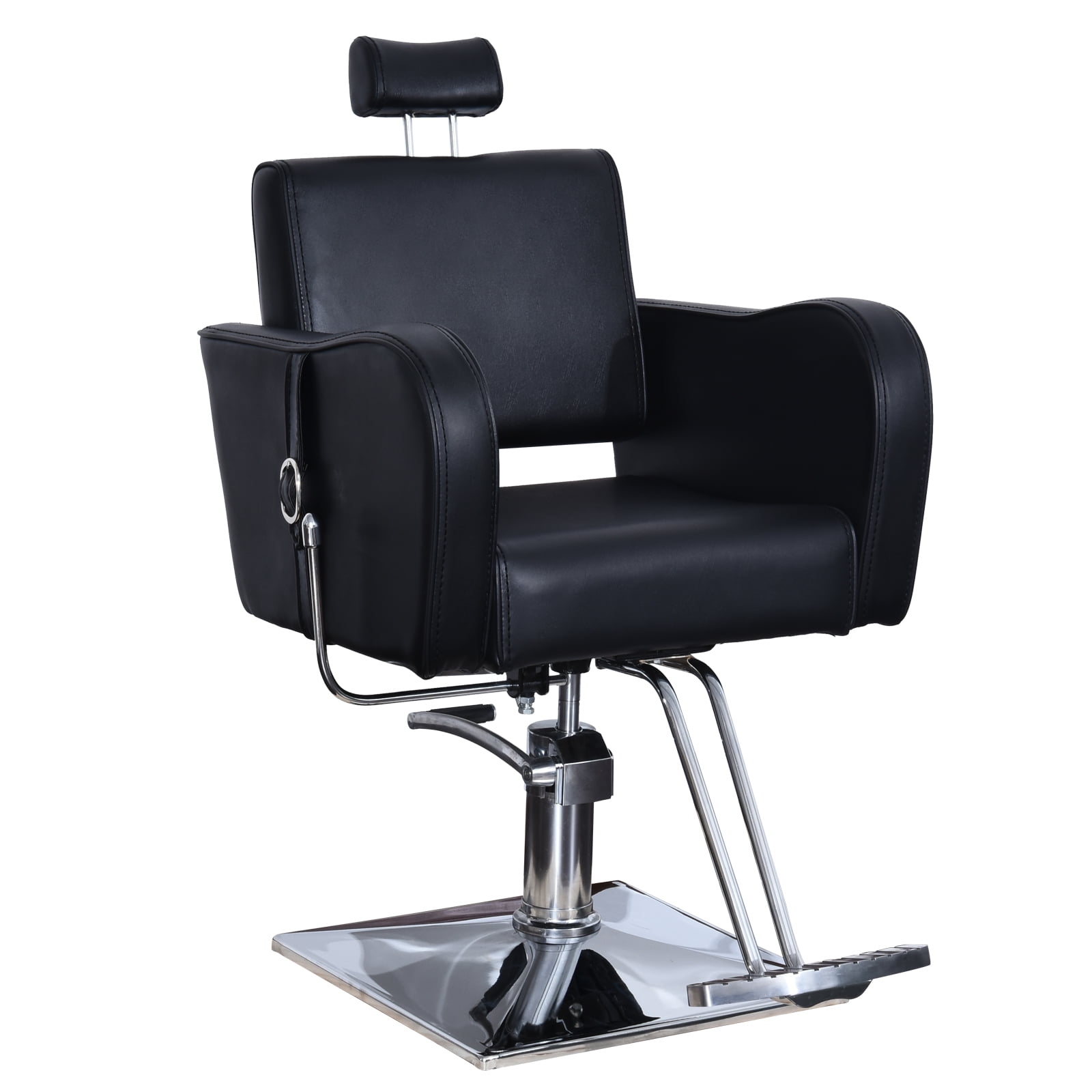 BarberPub Recliner Hydraulic Barber Chair Classic Antique Hair Spa