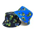 thumbnail image 6 of Krdevn Cartoon Excavator Print Reversible Kids Wide Brim Sun Hat Lightweight Breathable Beach Cap for Boys Girls, 6 of 6