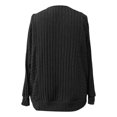 thumbnail image 3 of Fall Fashion Loose Fit Blouses for Women, Long Sleeve Knit Sweaters with Top Designs, 3 of 9