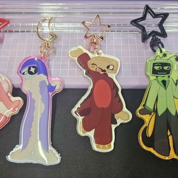 Dandys world keychains - Sprout, Vee, Shelly, and Astro (1 keychain)