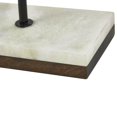 thumbnail image 5 of 8" x 18" Brown Mango Wood Cut-Out Abstract Sculpture with Marble Base, by DecMode, 5 of 14