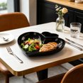 thumbnail image 6 of Heart Shaped Appetizer Plates Set, Small Serving Dishes for Dipping Sauce, Snacks, and Dumplings, Decorative Plastic Trays for Parties, Valentine's Day, and Romantic Home Dining, 6 of 6