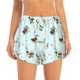 thumbnail image 2 of Balery Duck Animals Farm Pantalones cortos deportivos para mujer con forro y dos bolsillos, elásticos, para entrenamiento, gimnasio, yoga-X-Large, 2 of 7