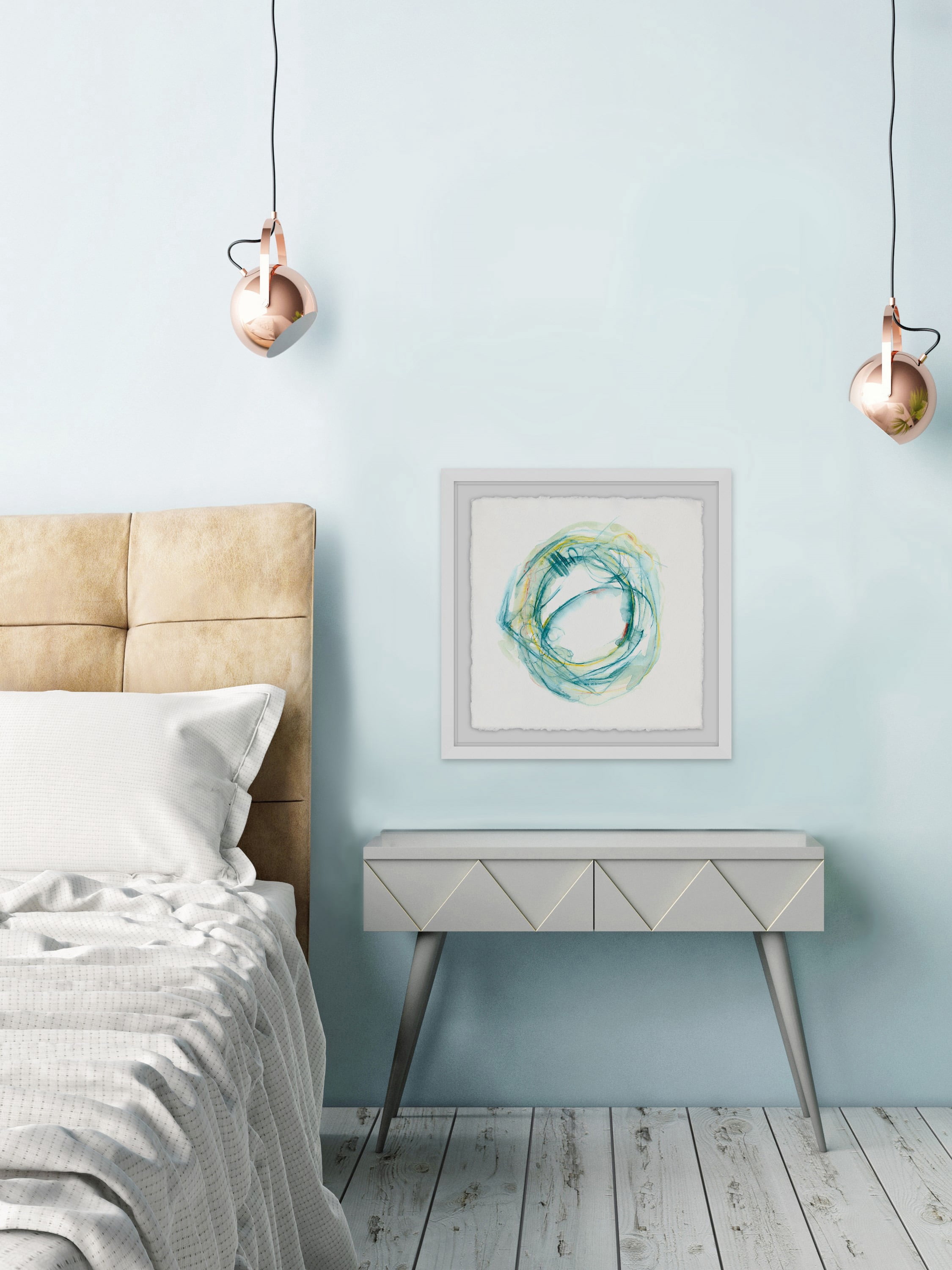 Orbital Path IV Framed Painting Print
