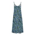 thumbnail image 2 of Vestidos de Verano con Cuello en V para las Mujeres 2025 Imprimir Vestido de Cuello Redondo sin Mangas Vestidos Largos Casuales, Ligeros Y de Moda, 2 of 6