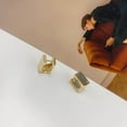 thumbnail image 3 of Rectangular Stud Earrings, 3 of 4