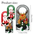 thumbnail image 3 of HomelyJoy Christmas Bathroom Decor, Christmas Door Hanger, Christmas Decorations for Door - Festive Doorknob Covers, Cute Merry Christmas Ornament Signs for Home and Hotel Bedroom Door Knob Decor, 3 of 7