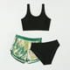 thumbnail image 4 of Odeerbi 3-11 Años Bikini de Playa de Verano Para Niñas Con Conjunto de Traje de Baño Hawaiano Traje de Baño de 3 Piezas, 4 of 4