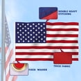 thumbnail image 2 of American US Flag 3x5 Ft, Longest Lasting USA Flag- Stitched with 3 Layer of Canvas and Double Sides Printed, Heavy-Duty USA Flags with Brass Grommet for Outdoor & Indoor, Fade & UV Protected, 2 of 8