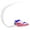 USA Flag, variant on Oral Mart Child Sports Mouthguard with Connected Strap, Black/Blue