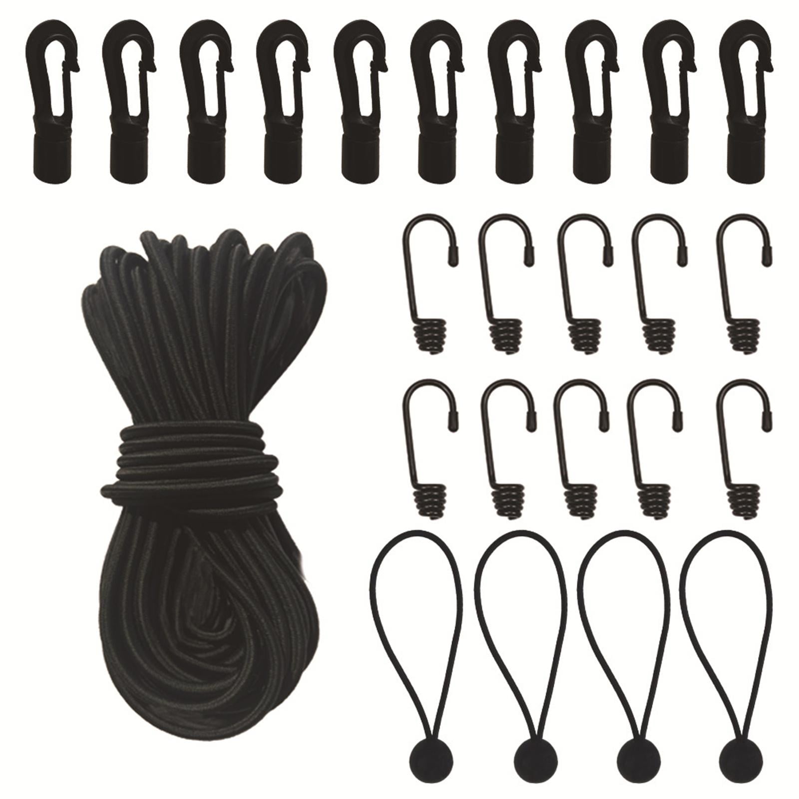 DimyFew Elastic Bungee Shock Cord, Elastic Rope 15.9M Length Luggage Straps Kayak Bungee