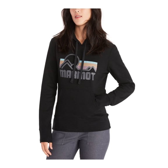 Marmot Womens Coastal Fleece Hoodie Black M