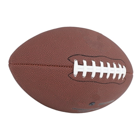 NFTIGB Size 9 Football PU Leather Official Training Match Sports Ball Heavy Duty Abrasion Shock Resistant Practice Football for High School College Adults Outdoor Indoor Play Brown