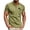 v#62Light Green281, variant on Rggeeun Men'S T-Shirt Solid Color & Stylish Small Coconut Tree Print Short Sleeve Collar Henley Buttons For Outdoor Play Comfort Tops,Army Green,L
