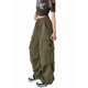 thumbnail image 3 of Pantalones Cargo para Mujer, Pantalones Casuales de Senderismo, Pantalones Holgados Y2K de Cintura Alta con Múltiples Bolsillos Verde 5XL, 3 of 9