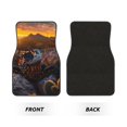 thumbnail image 2 of Zufioo Lizard With Sunglasses Sunset Print Car Floor Mats Four-piece Set, Car Interior Accessories - Corrosion-resistant, Non-Slip, Suitable for Cars, Trucks, Vans, 2 of 7