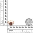 thumbnail image 4 of Gem Stone King 18K Rose Gold Plated Silver Red Tiger Eye Ring for Women (4.48 Cttw, Oval 12X10MM, Gemstone Birthstone, Available in Size 5, 6, 7, 8, 9), 4 of 4