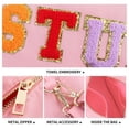 thumbnail image 3 of Personalized Letter Initial Makeup Bag for Women , Large Cosmetic Travel Toiletry Bag , Birthday Gifts,  Preppy Stuff  Trendy Cosmetic Bag | Toiletry Bag, 3 of 4