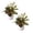 Green, variant on RotHome 8.6 Inch Small Fake Perilla Plant Artificial Plants Indoor Faux Potted House Plant in White Pot for Farmhouse Home Office Bathroom Living Room Table Shelf Decor