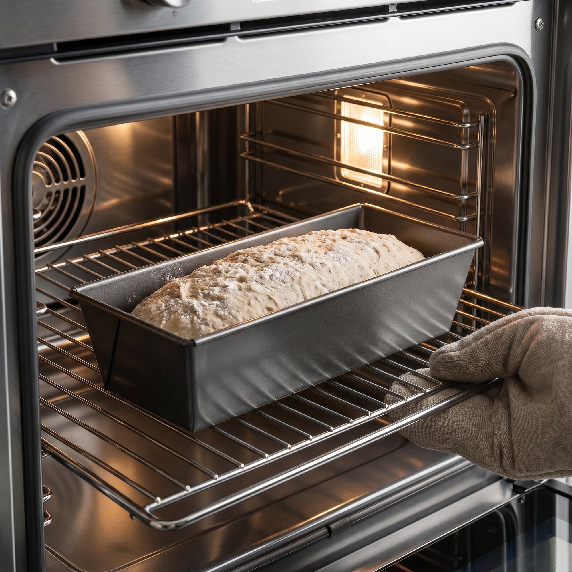 Unique Bargains Loaf Pan Large Size Nonstick Carbon Steel Tray for Homemade Bread Black 12.2"x4.6"x3"