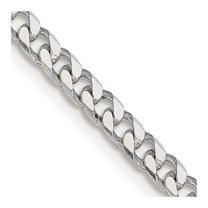 Primal Silver Sterling Silver Polished 3.7mm Curb Chain
