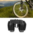 thumbnail image 3 of Bolsas para bicicletas Bolsa para estante trasero de bicicleta bolsa de asiento Tai de alta capacidad alforja bolsas de hombro de doble cara FLhrweasw Nuevo, 3 of 6