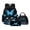 Blue Butterfly Daisy, variant on Xoenoiee Music Note Print Backpack with Lunch Bags and Pencil Case Set of 3 Elementary School Bags Bookbag for Kids Girls Teens Large Capacity Bagpack Rucksack Travel Outdoor Daypack