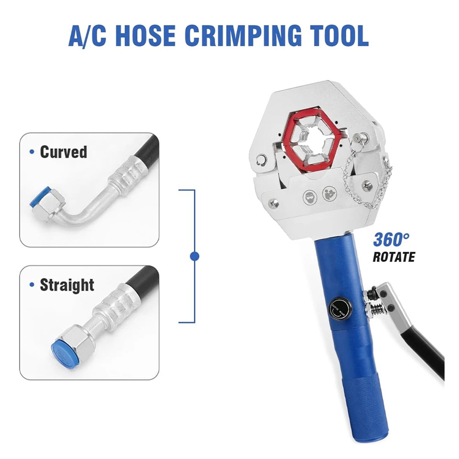 Hydraulic Hose Crimper AC Crimping Tool Machine 71500 Handheld Hydraulic Hose Crimping Tool
