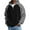 Gray, variant on Mens Hoodies Pullover Quarter Zip Casual Long Sleeve Drawstring Waffle Knit Hooded Sweatshirt with Pocket Dark Blue S