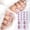 JF-19, variant on Gradient Glitter Toenail Stickers Full Cover Shiny Gold Glitter Toe Nail Art Decals for Women Girls