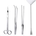 thumbnail image 2 of Lindbes Stainless Steel Aquarium tool kit  4 tools including Straight Scissors  Curved Scissors, 2 of 4