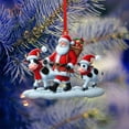 thumbnail image 1 of Xihbxyly Adorno para Árbol de Navidad, Diseño de Papá Noel Guiando Ganado, Impresión Acrílica de Doble Cara, Regalo Ideal para Amantes de Las Mascotas, Decoración Festiva, 1 Pieza con Cuerda., 1 of 7