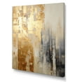 thumbnail image 2 of Designart "Gilded Lattice Urban Skyline I" Skyscrapers Canvas Wall Art, 2 of 7