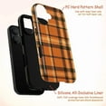 thumbnail image 4 of Rust Orange Plaid Phone Case, Classic Fall Tartan Check Pattern iPhone Cover, Cozy Autumn Aesthetic Protective Case for iPhone 16 15 14 13 12 11 Plus Pro Max Mini, 4 of 6