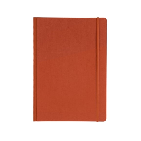 Fabriano Ecoqua Plus Fabric-Bound Notebook, 8.3" x 11.7", A4, Dotted, Red