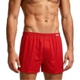 thumbnail image 2 of SOOMLON Men Pajama Shorts Big and Tall Elastic Waist Boxer Shorts Comfy Knitted Sleepwear Solid Casual Summer Bottoms, 2 of 6