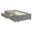 thumbnail image 5 of SYNGAR Gray Wood Storage Bed Twin Bed Frame, Twin Size Platform Bed with Solid Slats and Drawers, No Box Spring Needed, 5 of 7