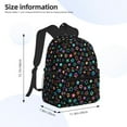 thumbnail image 2 of Fotbe Multi-Colored Stars Mochila Ligera Casual para Laptop para Hombres y Mujeres, Mochila Impermeable de Uso Diario, Mochila para Universidad, 2 of 6