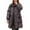 Brown, variant on Cnbwig Womens Parkas Warm Jackets Winter Thickened Warm Lamb Mid Length Padded Coat Sherpa Jacket Solid Color Outerwear Hood with Pockets Classic-Fit Soft Jackets Overcoat Black L