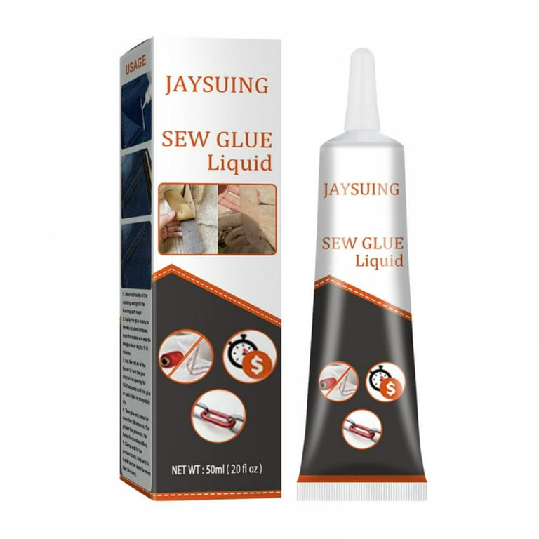  Fabric Glue Permanent Clear Washable, Cloth Repair Sew Glue,  Instant Sew Glue Bonding Liquid Cloth Repair, Liquid Sewing Solution Kit,  Fabric Sewing Glue Liquid (1PCS-50ml) : Arts, Crafts & Sewing