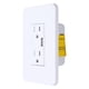 thumbnail image 3 of Enchufe De Pared Inteligente, AC110-125V Teledirigido AC110-125V Del Puerto USB Del Enchufe De Pared Elegante Del ABS WiFi Para La Oficina OTVIAP Smart Wall Outlet, 3 of 8