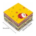 thumbnail image 2 of christmas fabric fat quarters christmas fabric Precut Cotton Squares Strips Santa Snowman Snowflake Prints for Quilting Sewing Patchwork DIY Craft Holiday Party Decor Supplies,A-35PCS, 2 of 4