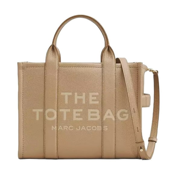 The Tote Bag Marc Jacobs Piel Beige Mediana 33cm
