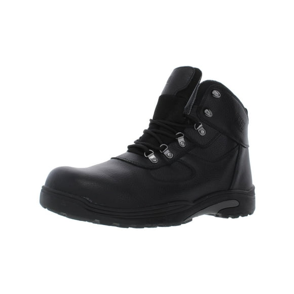 Mens Rockford Leather Waterproof Work Boots Black 15 Extra Wide (E+)