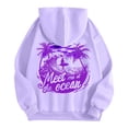 thumbnail image 5 of YDFCWXW Fall Hoodie for Women, Women's Oversized Graphic Pullover, Plus Size Soft Sweatshirt Top Purple, S, 5 of 6