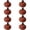 Brown, variant on HonestMatter Crochet Pumpkin Ornament, Hand Knitted Fall Tabletop Decor, Soft Farmhouse Pumpkin Figurine for Halloween Thanksgiving Mantel, Orange, 2 Pack