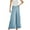 Light Blue, variant on qolati Women's Wide Leg Pants High Waisted Long Lounge Pants Elastic Waist Casual Comfy Flowy Beach Trousers
