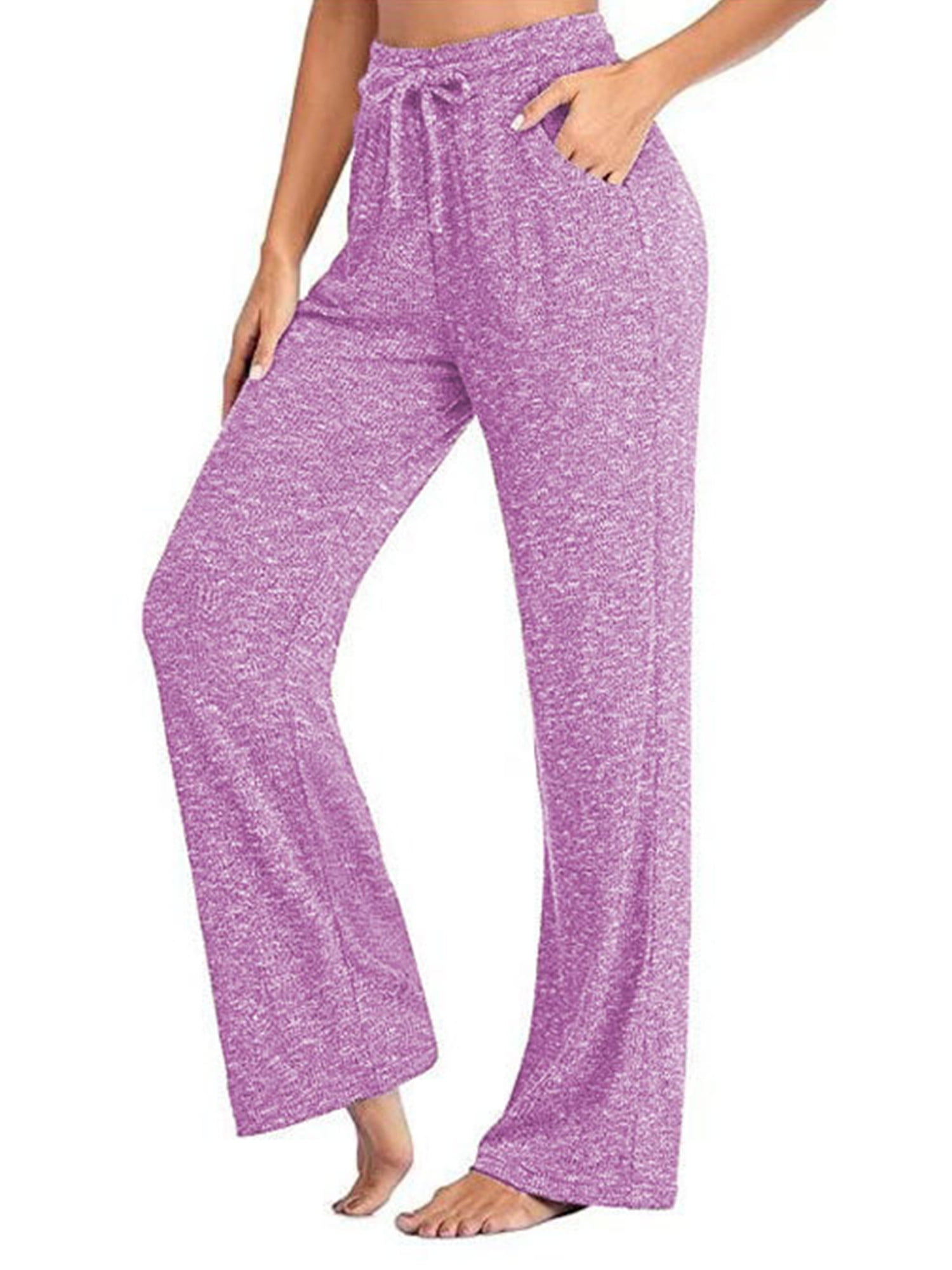 Lumento Lounge Pants for Women Pajama Pants High Waisted Casual Pants ...