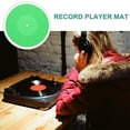 thumbnail image 3 of Raindrops 2Pcs Green Silicone Vinyl Recorder Mat Anti Static Record Player Protective Pad for Home Use, 3 of 8