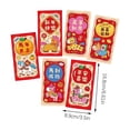 thumbnail image 4 of 6 Pack 2026 Chinese Lunar New Year Red Envelopes, Year of the Horse Themed Hong Bao for Money Gifts, Gold Foil Printed Design for Festive Occasions, 4 of 6